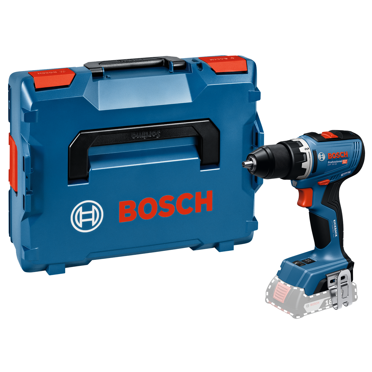 Bosch Professional GSR 18V-65 Bore-/skruemaskine – Solo L-BOXX