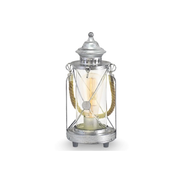Eglo Brandford bordlampe i antik sølv - 49284