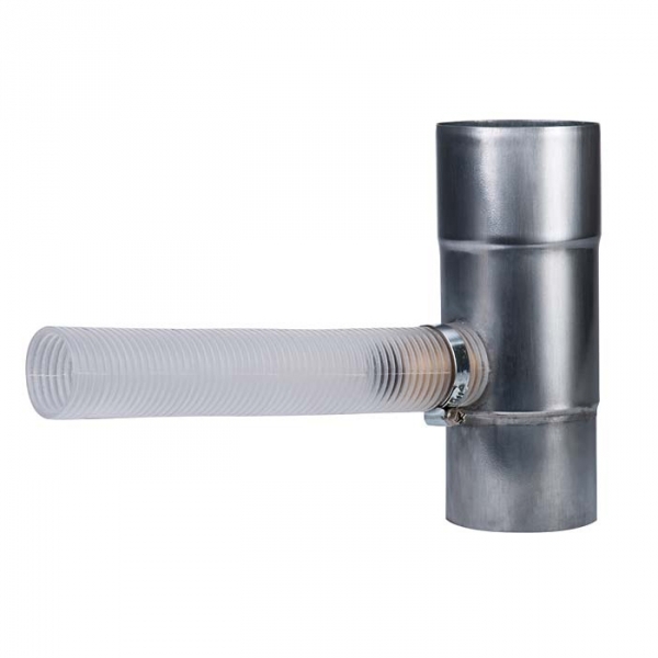 Plastmo zink vandudtag 75 mm med flexslange