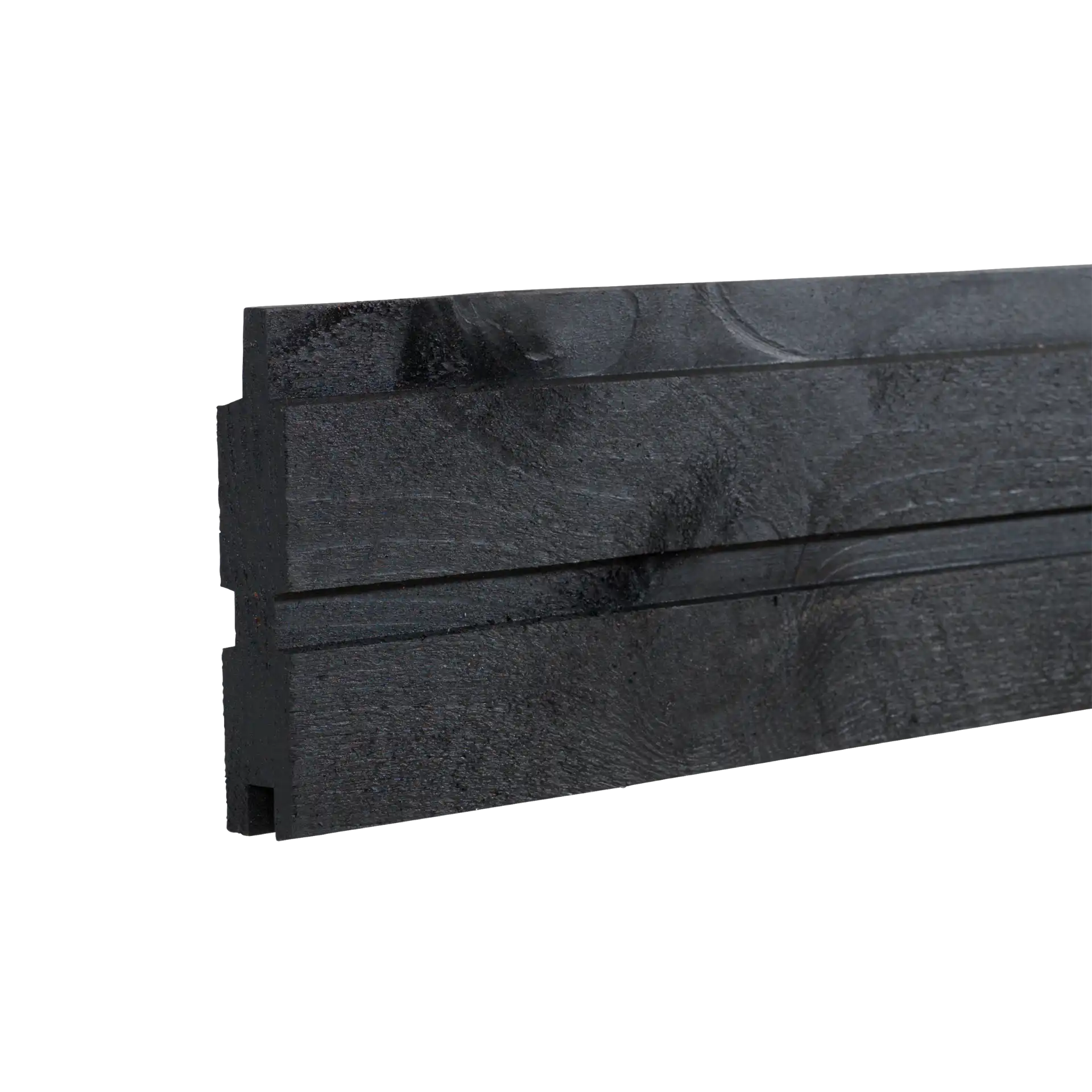 Plus Plank Profilbræt Sort RAL 9005 177 cm
