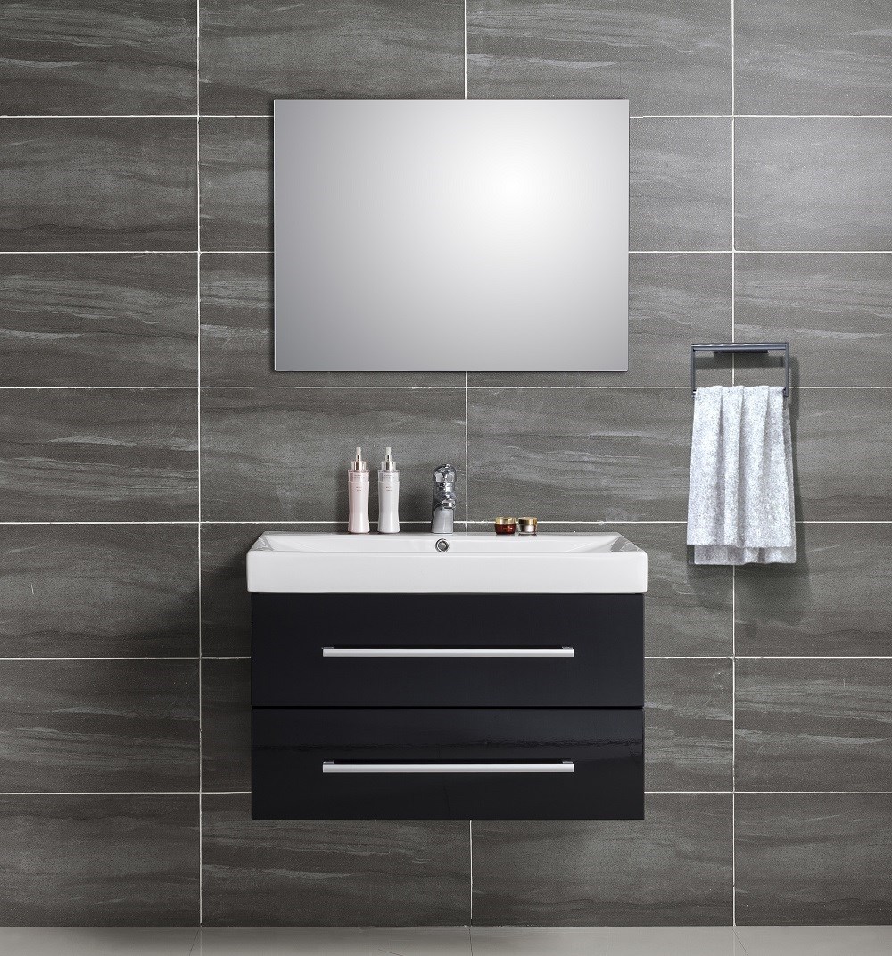 Milobad Namur badmøbel i sort 80 cm