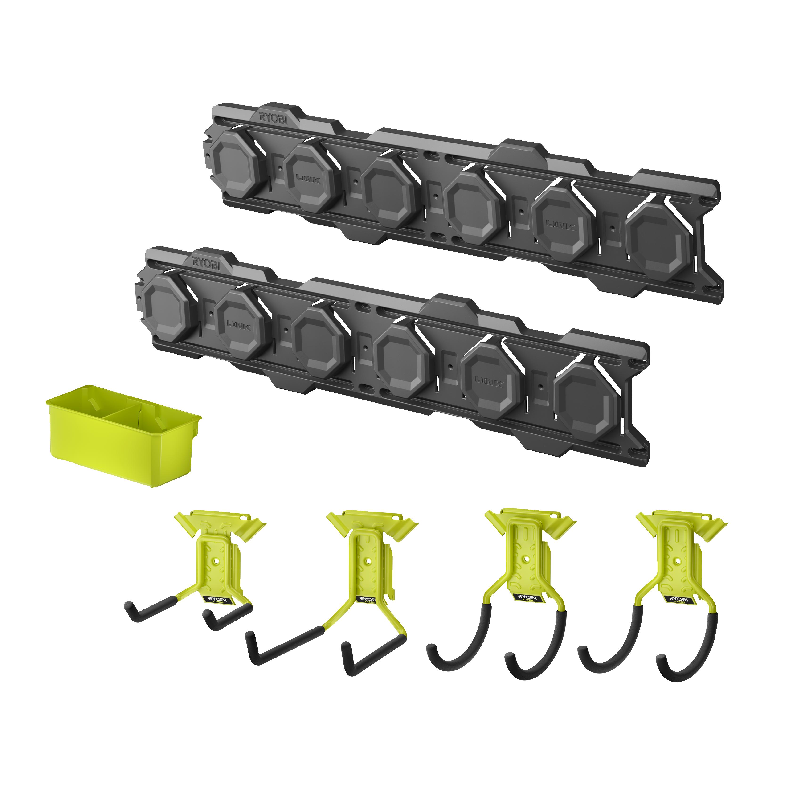 Ryobi RSLWPK-7PC LINK Vægopbevaringssæt med 7 dele