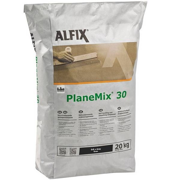 Alfix PlaneMix 30 selvnivellerende gulvspartelmasse - 20 kg