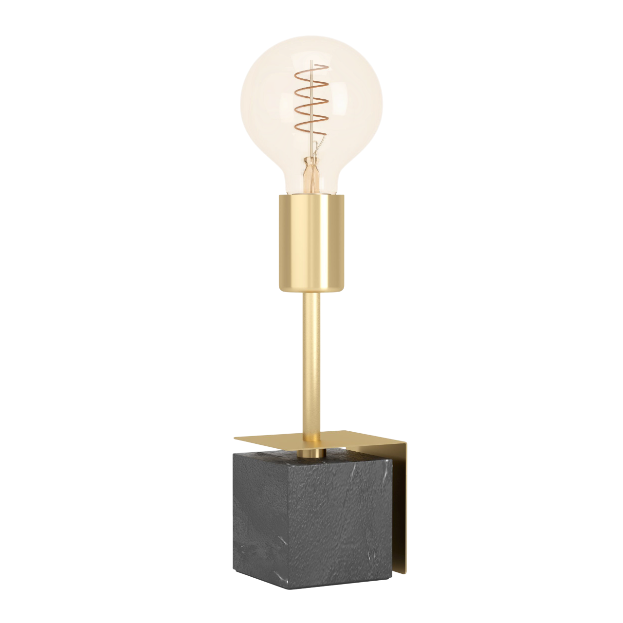 EGLO Carmita Bordlampe i børstet messing/sort