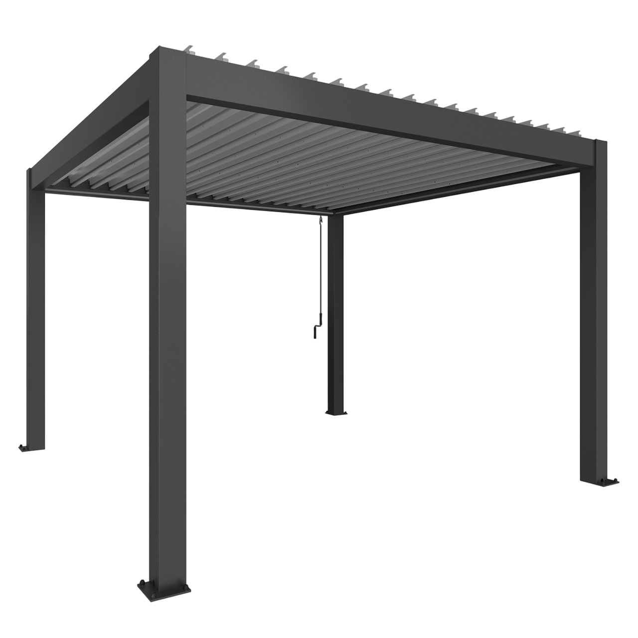 Biohort Str. 3,5×3,5 Pergola i mørkegrå metallic/sølv metallic