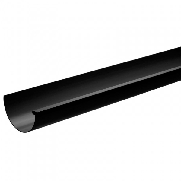 Plastmo tagrende i sort plast nr. 10 - 3 meter