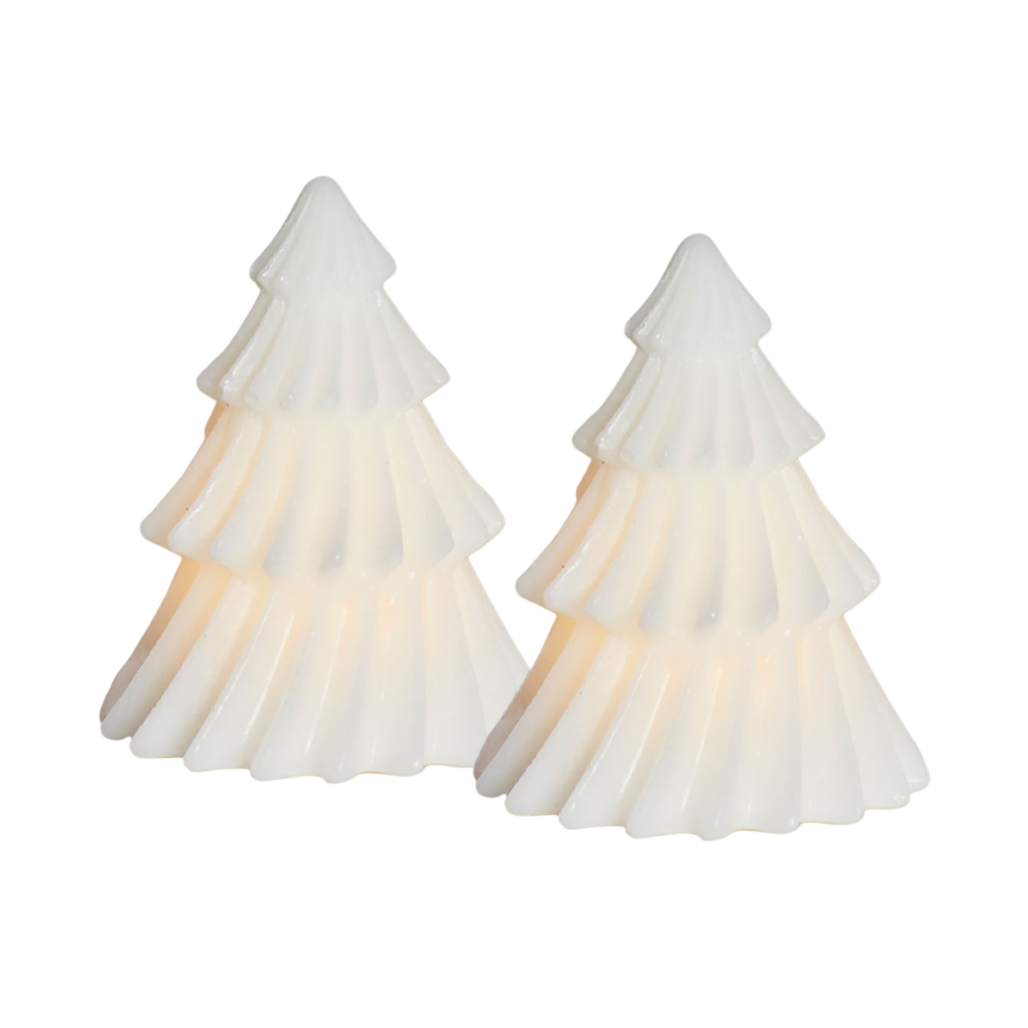 Sirius Oliva LED Vokslys 8 cm – 2-pak
