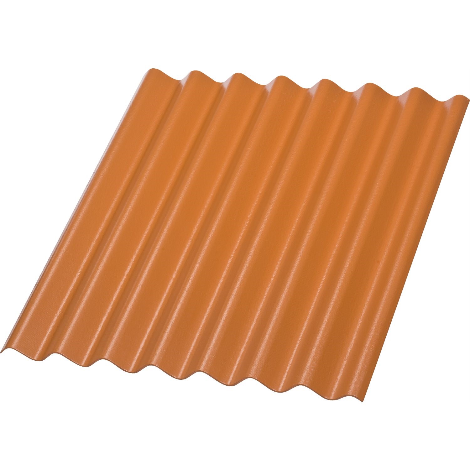 Swisspearl Bølgeplade B6-S HJ/HU i teglrød 1090x1180 mm
