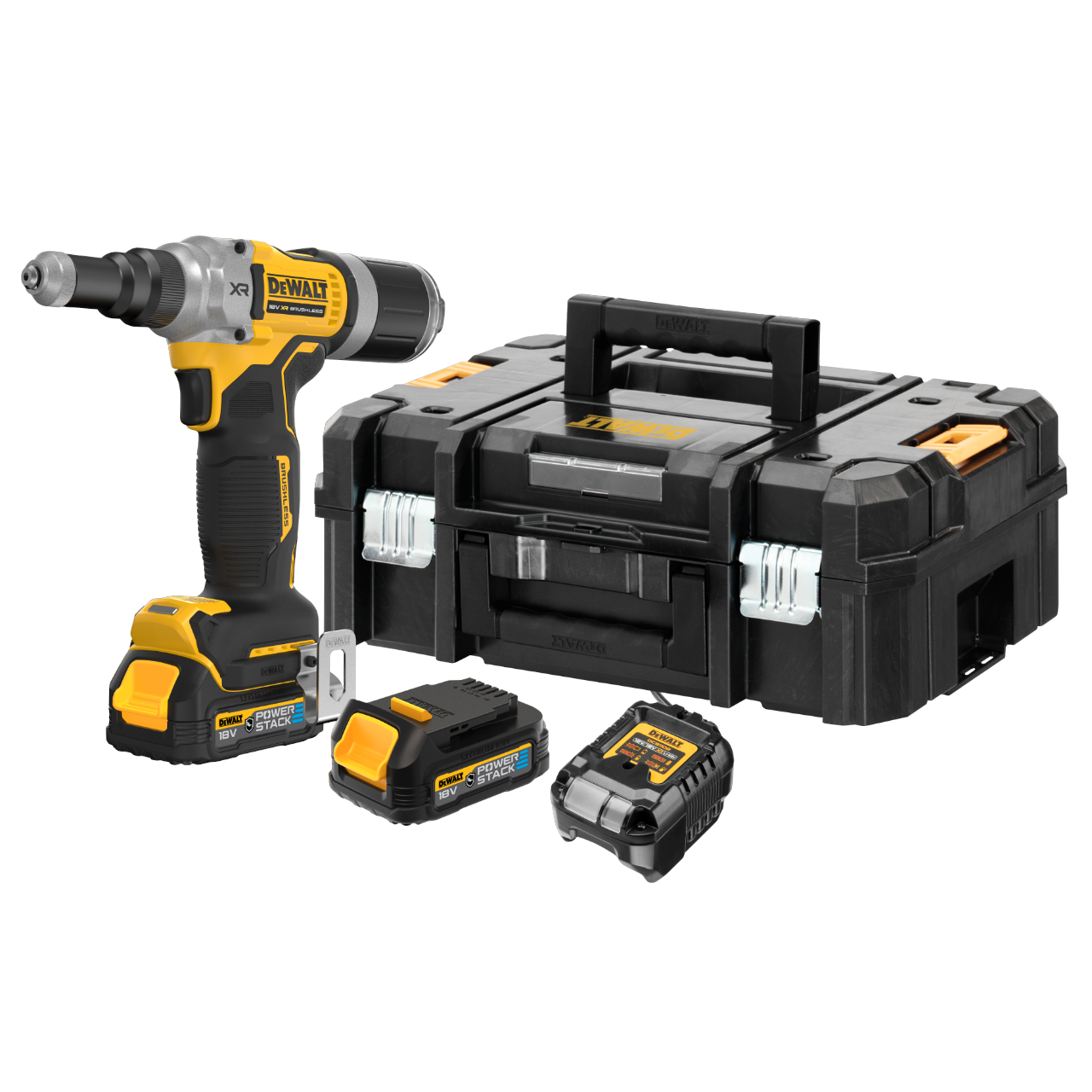 Dewalt DCF414E2GT-QW 18V XR Blindnittepistol med 2 stk. 1,7Ah GFN batteri og lader