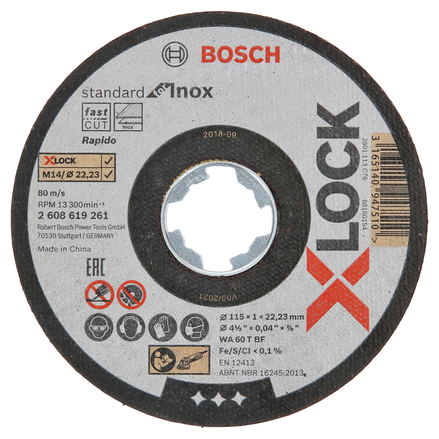 Bosch Skæreskive X-Lock Stdi 115X22,2X1,0Mm