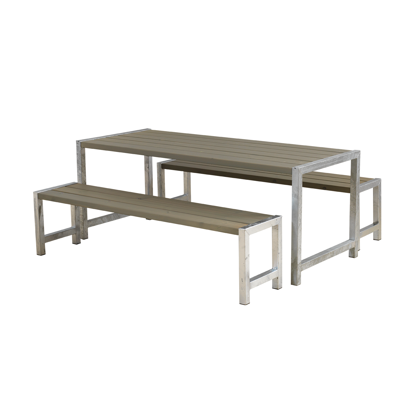 Plus Plankesæt 186 cm - Gråbrun