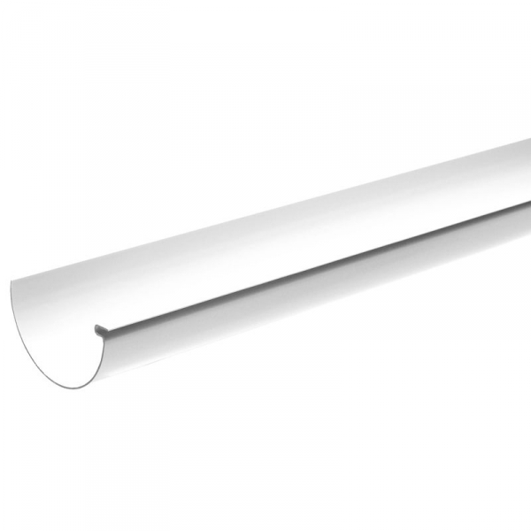 Plastmo tagrende i hvid plast nr. 12 - 6 meter