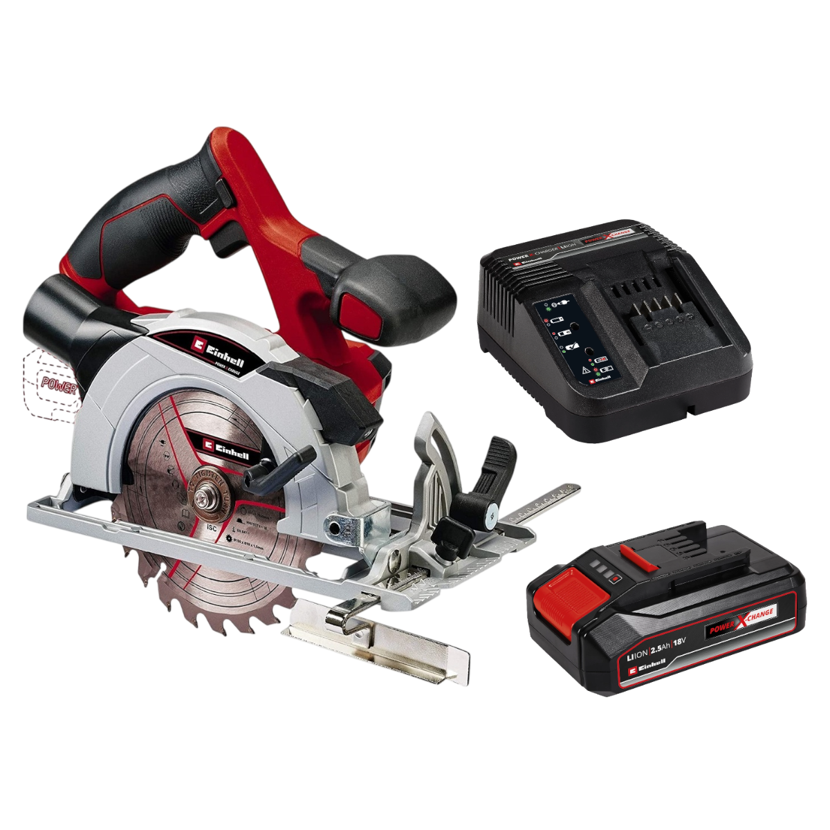 Einhell TE-CS 18V/150 LI Rundsav med 2,5Ah batteri og lader