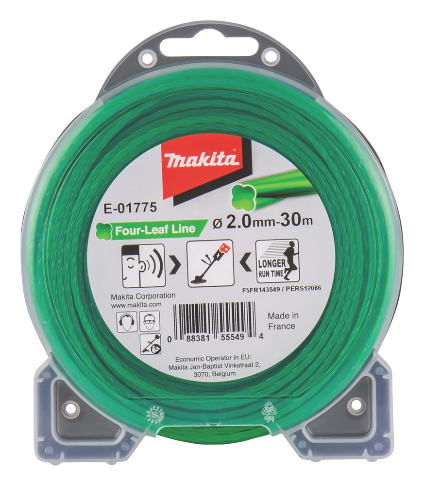 Makita Four-leaf nylontråd 2,00 mm x 30 m