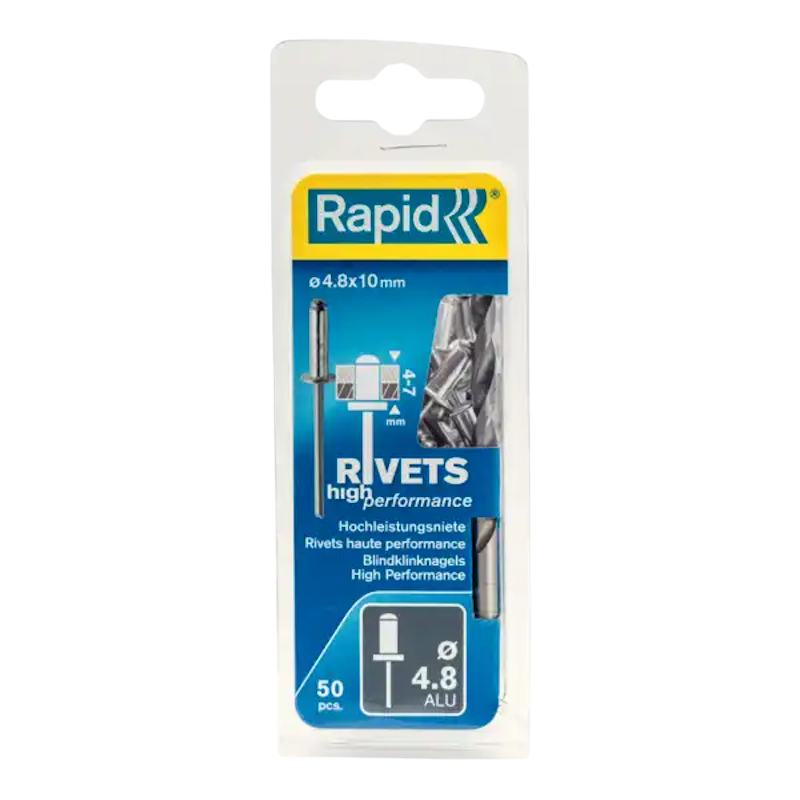 Rapid Nitter Ø4,8 x 10 mm, blister - 50 stk.