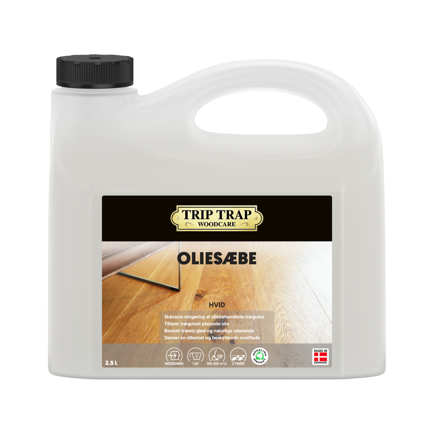 Trip trap Oliesæbe hvid - 2,5 liter