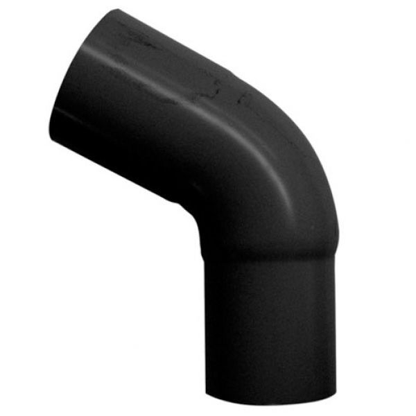 Plastmo plast 60 gr. bøjning 90 mm i sort