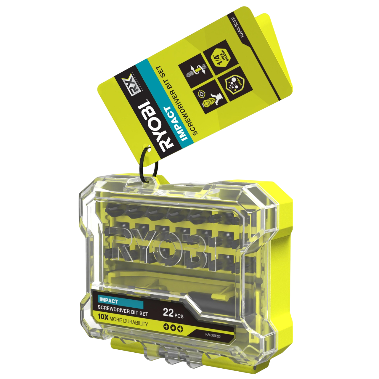 Ryobi RARXSD22 RX Slagbitssæt – 22 dele