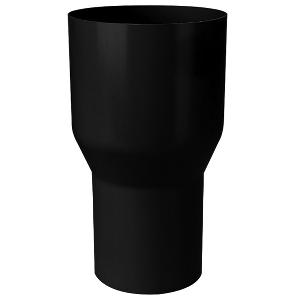 Plastmo plast overgang fra 90 til 75 mm i sort