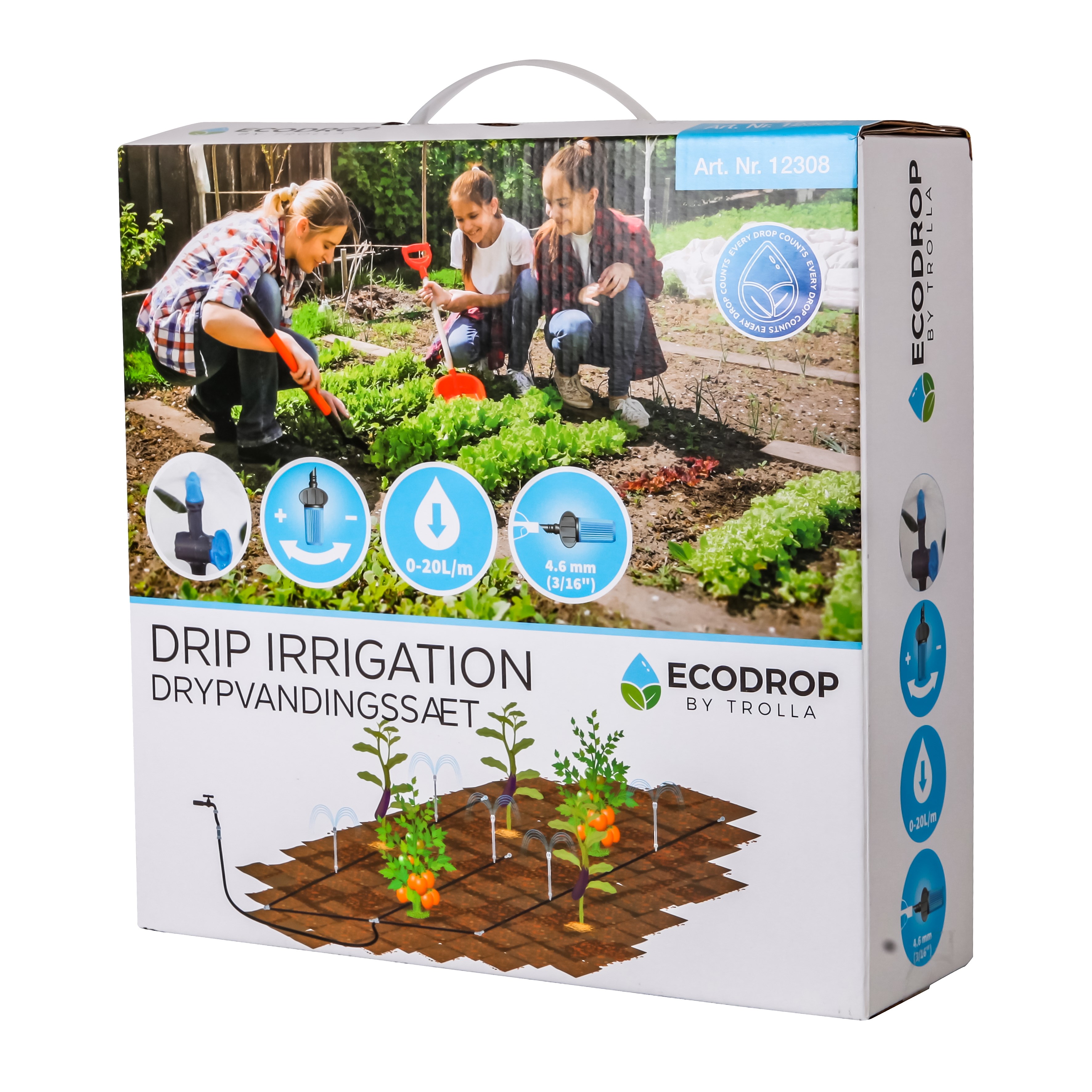 Trolla Ecodrop Drypsystem 4 – 20 m2 havebed