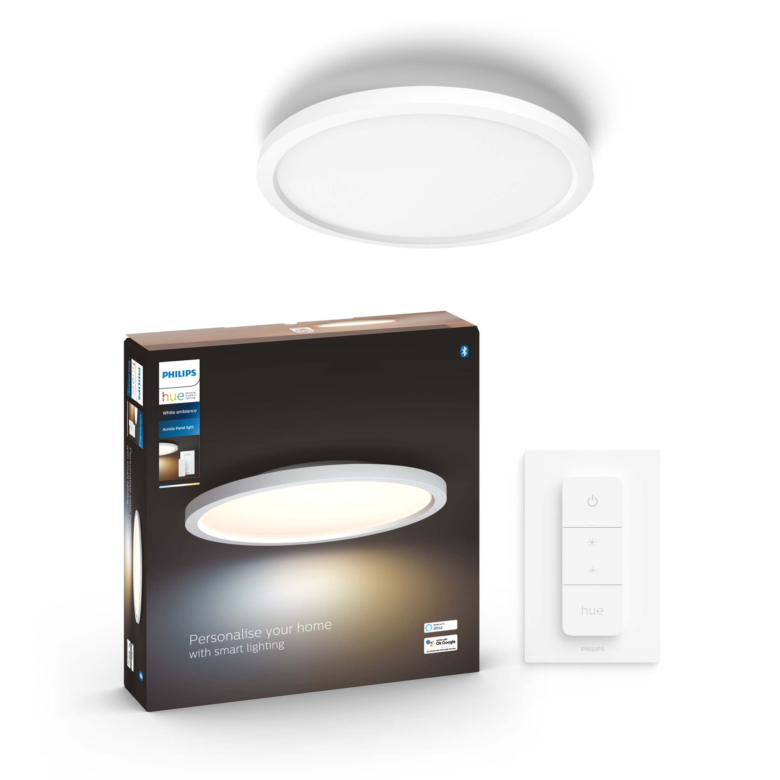 Philips Hue Aurelle Round WA BT Loftlampe i hvid