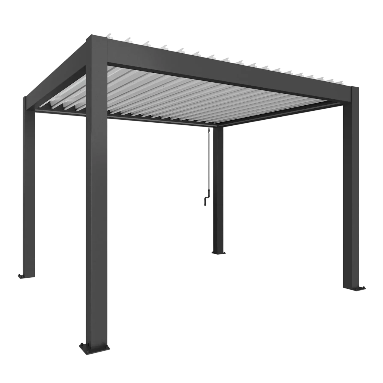 Biohort Str. 3,5×3 Pergola i mørkegrå metallic/hvid