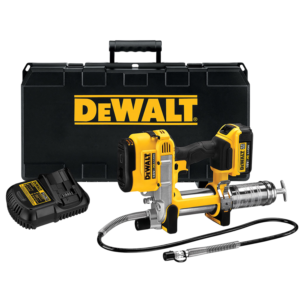 Dewalt DCGG571M1-QW Fedtsprøjte med 4,0Ah batteri og lader