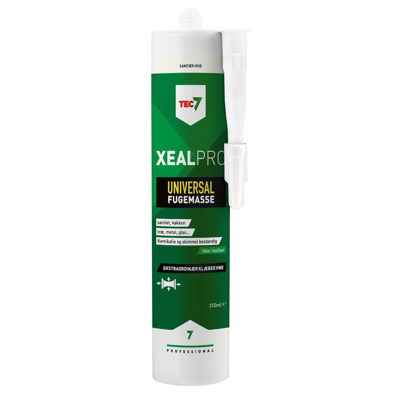 TEC7 XealPro Fugemasse i sanitær hvid (RAL 9016)