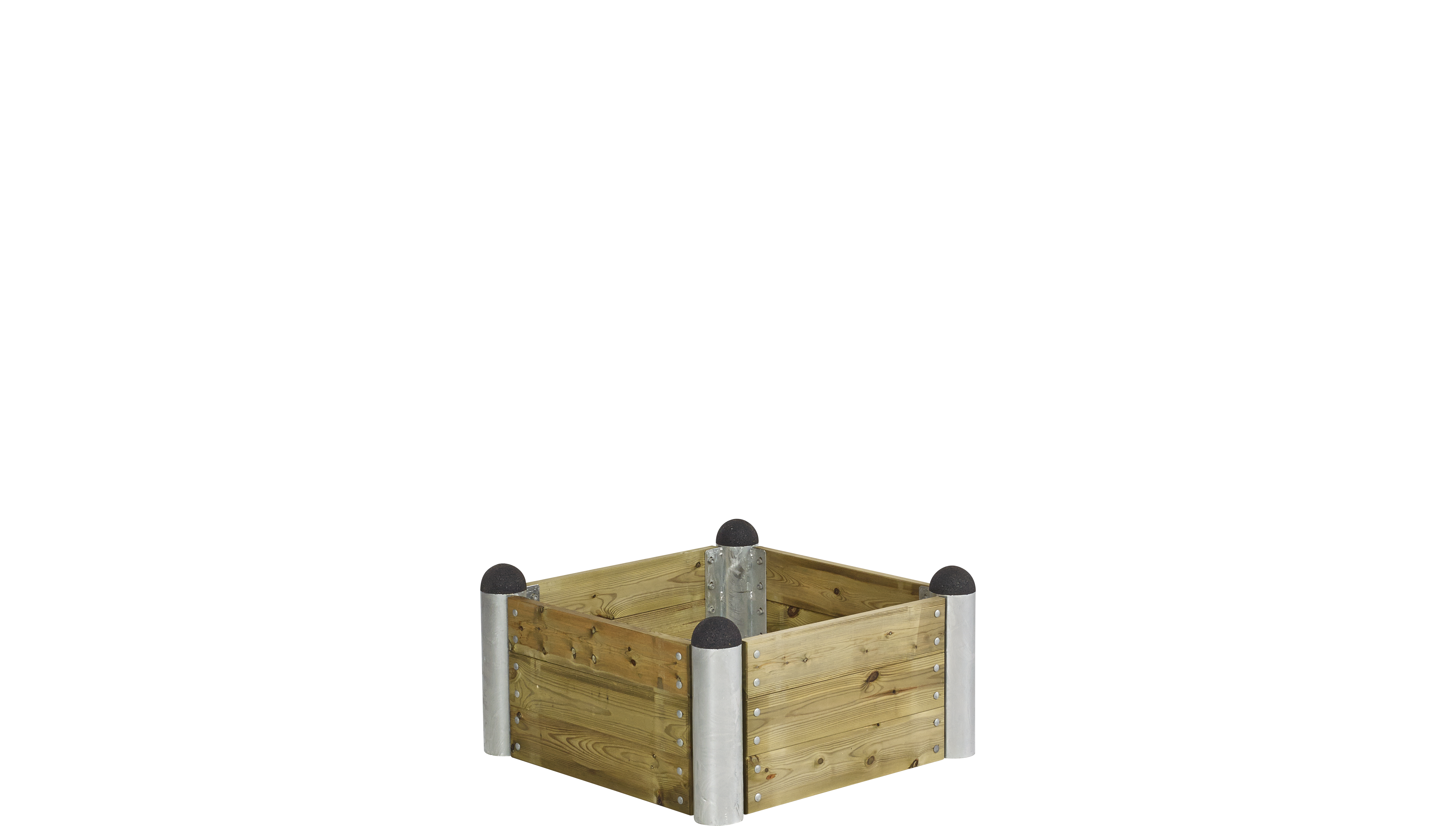 Plus PIPE Højbed 80×80 cm - Trykimprægneret