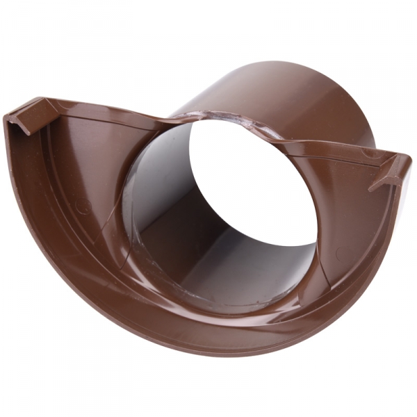 Plastmo plast endebund med tud nr. 11 - 75 mm i brun