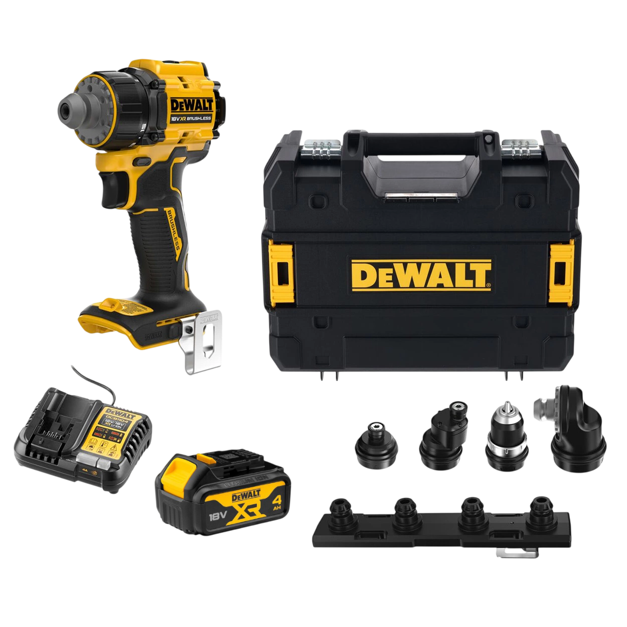 Dewalt DCD803M1T-QW 18V XR Bore-/skruemaskine med 4,0Ah batteri, lader og TSTAK