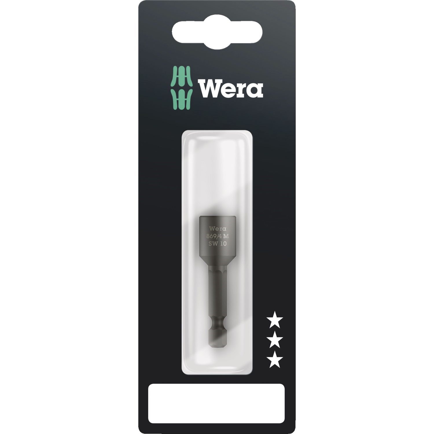 Wera 869/4 M SB Topnøgleindsatser, magnetisk 10x50mm