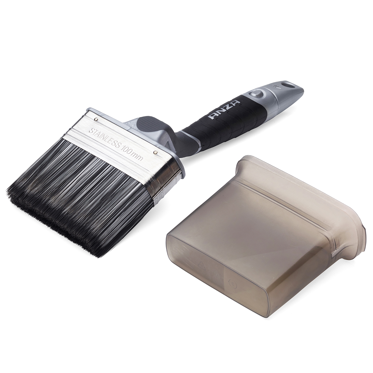 Anza Platinum Vinklet Facadepensel med etui 100 mm
