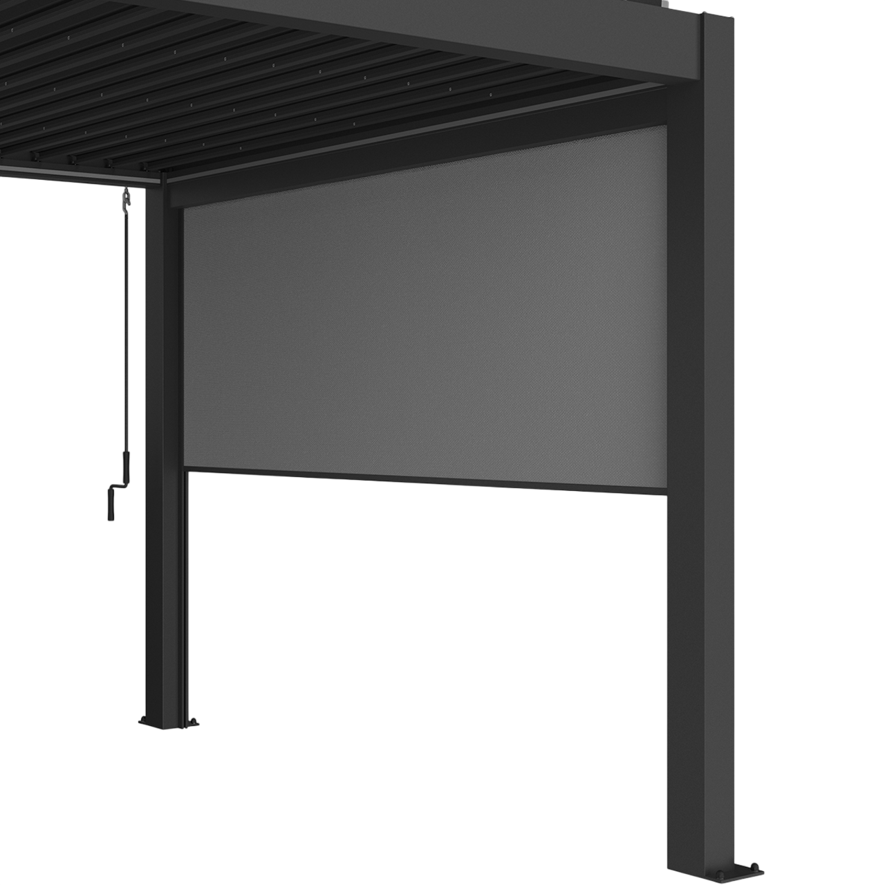 Biohort Solskærm i mørkegrå metallic til 3 m pergola
