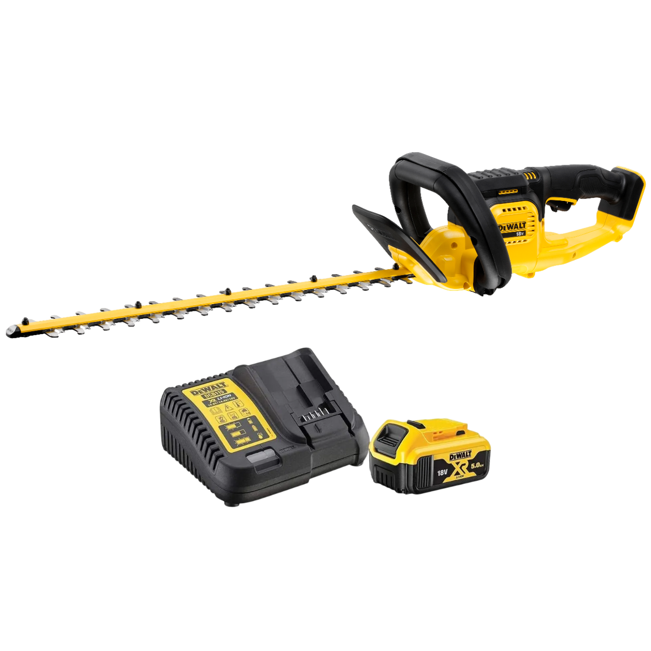 Dewalt DCMHT563N-XJ 18V XR Hækkeklipper med 5,0Ah batteri og lader