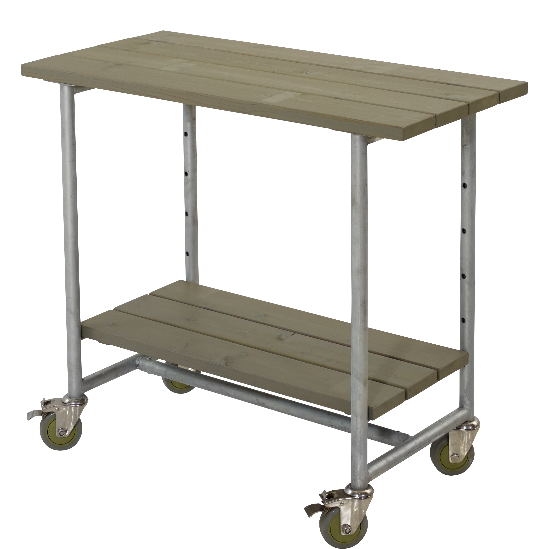 Plus Urban Picnic Plante-/Grillbord 100 cm 2 hylder - Gråbrun