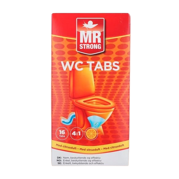 Mr. Strong WC tabs med citrusduft - 16 tabs