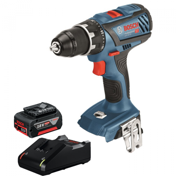 Bosch GSR 18V-28 Boremaskine med 4,0 ah batteri og lader