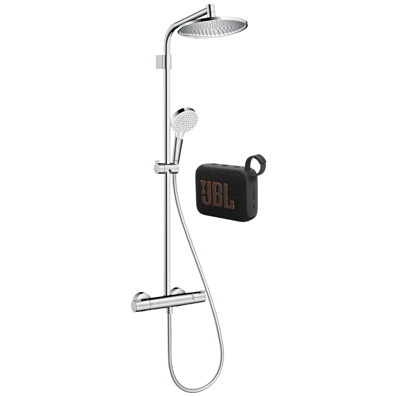 Hansgrohe Brusesystem Crometta S240 i krom inkl. JBL højtaler