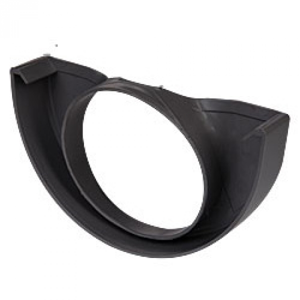 Plastmo plast endebund med hul nr. 12 - 75 mm i grafit
