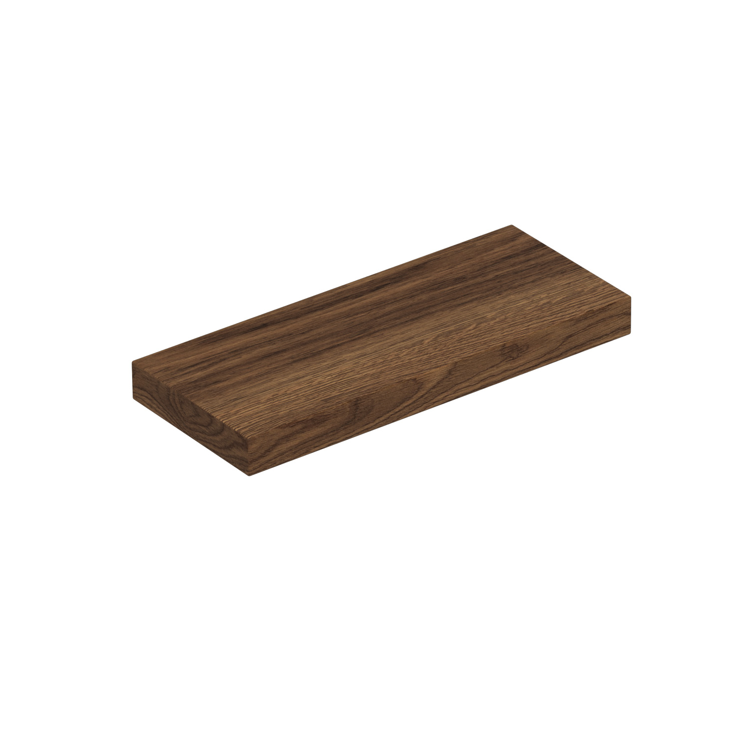 Scanbad Luna svævehylde 35x15x3 cm - brun eg