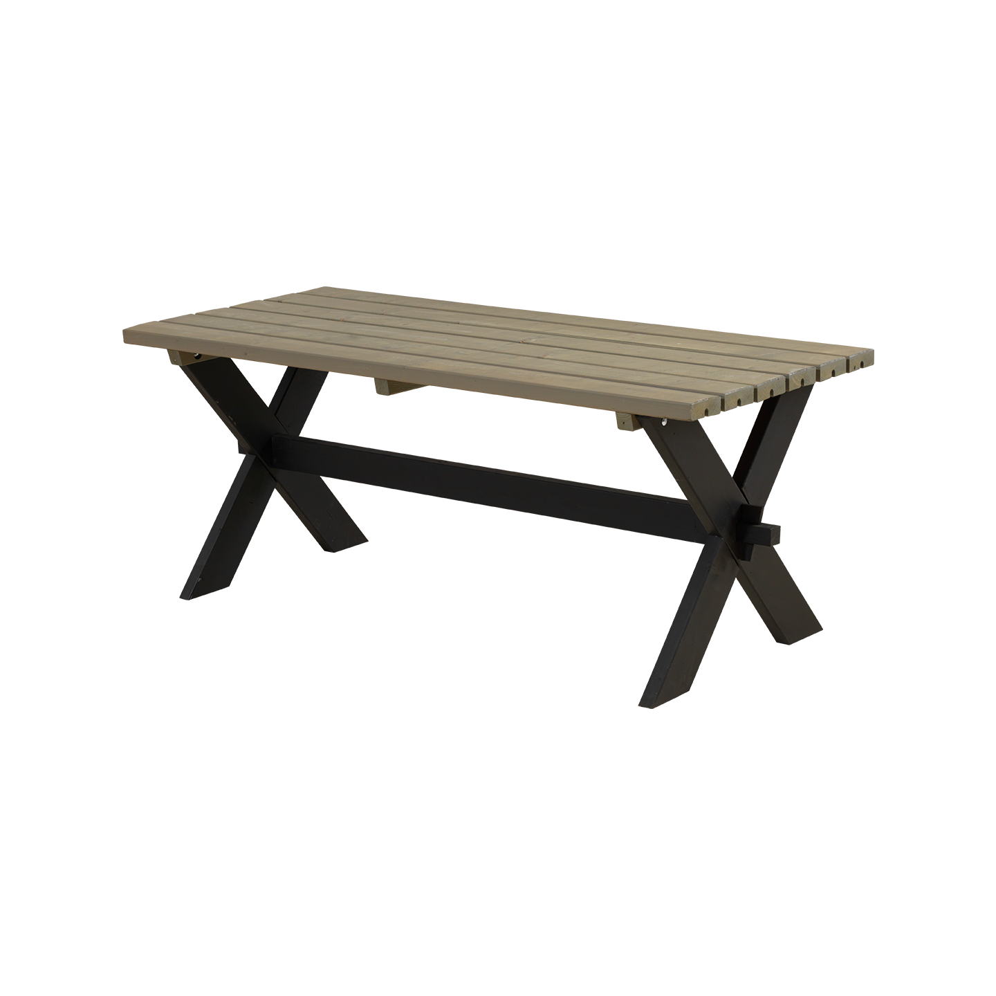 Plus Nostalgi Plankebord 177 cm - Sort/Gråbrun
