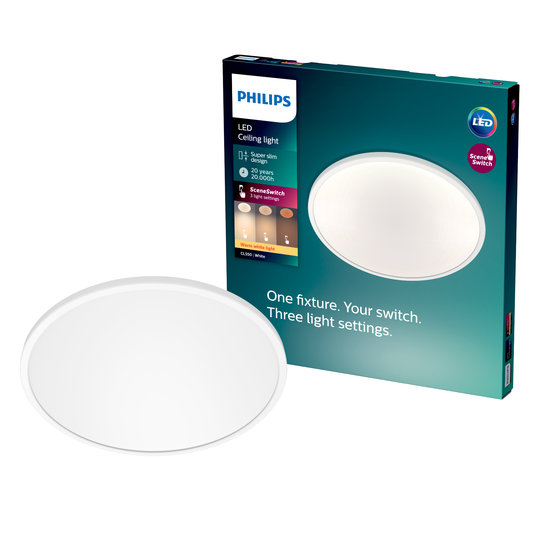 Philips SceneSwitch LED plafond - Ø30