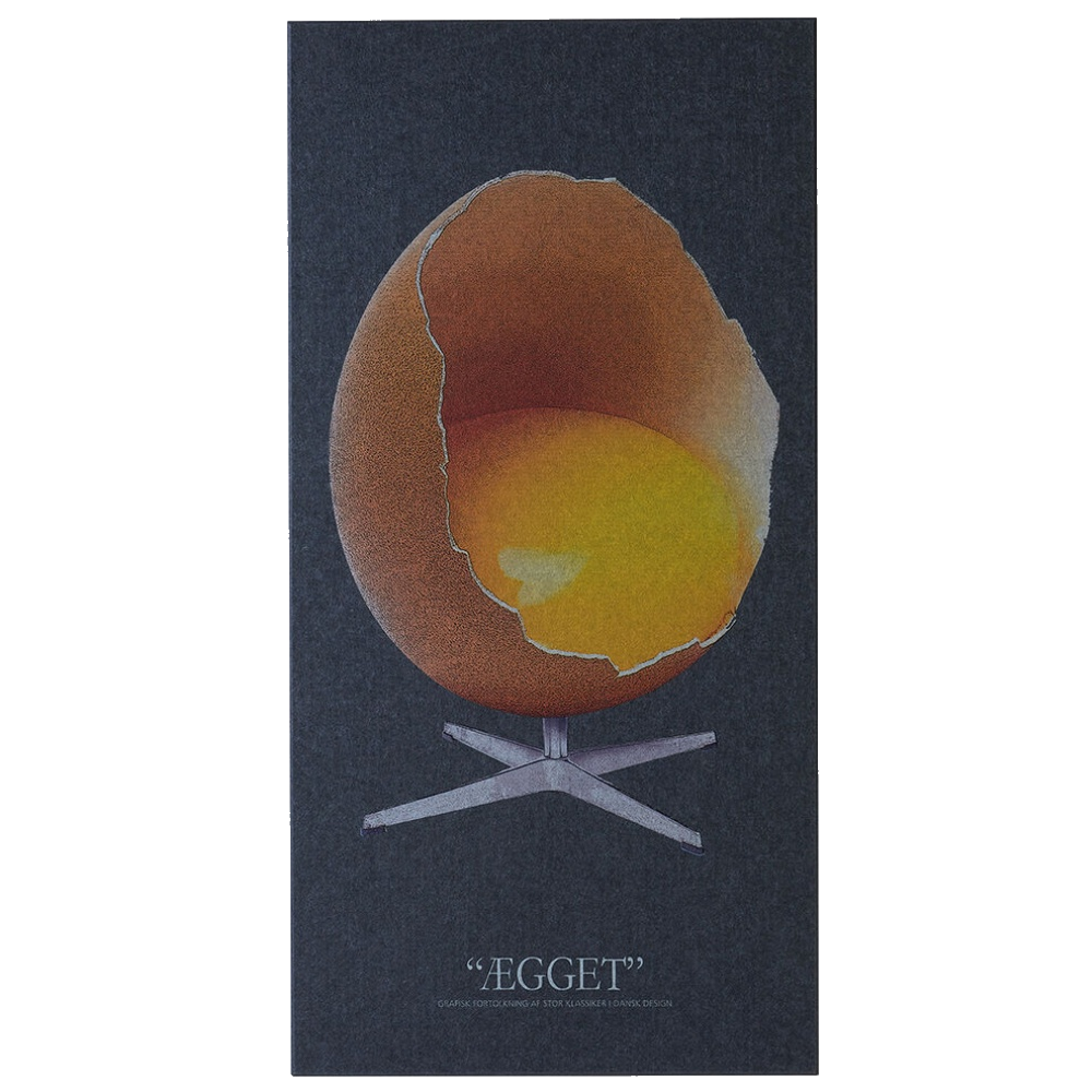 Art Acoustic ÆKS Akustikbillede Ægget i mørk grå 9×600×1200 mm