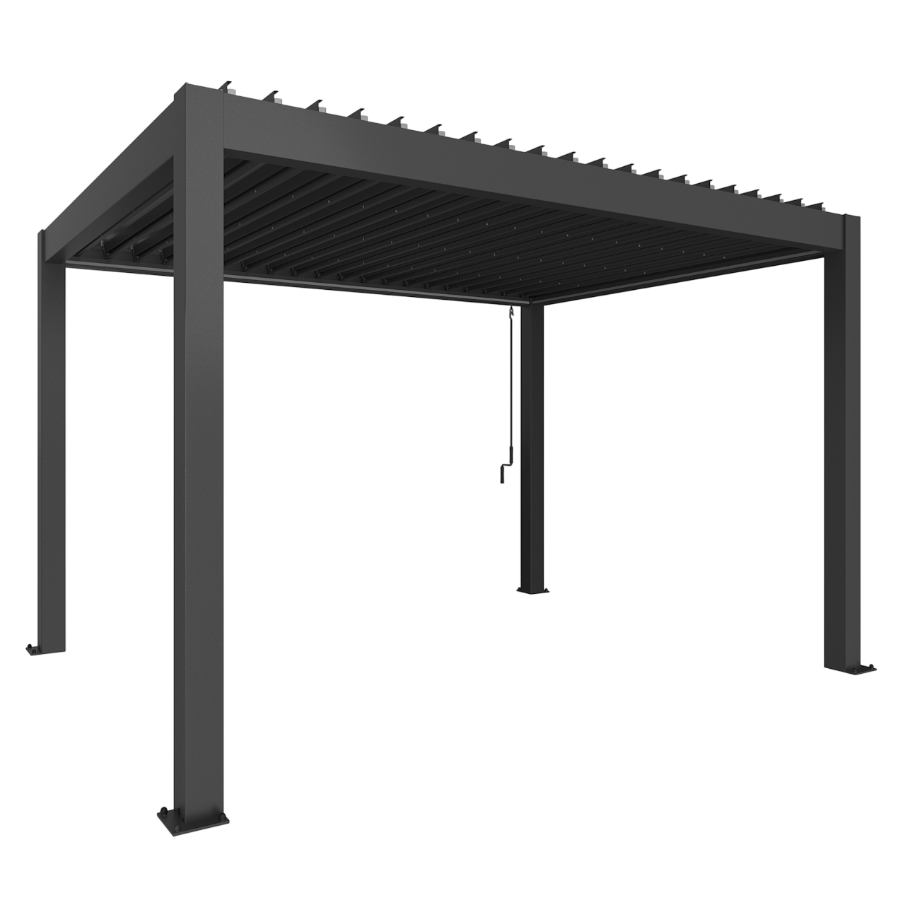 Biohort Str. 4×3 Pergola i mørkegrå metallic