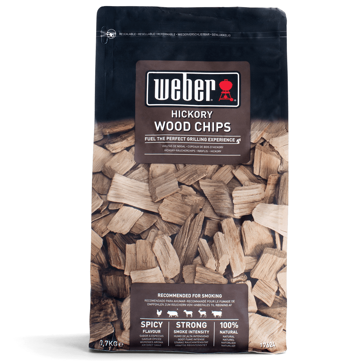 Weber Røgflis Hickory - 0,7 kg