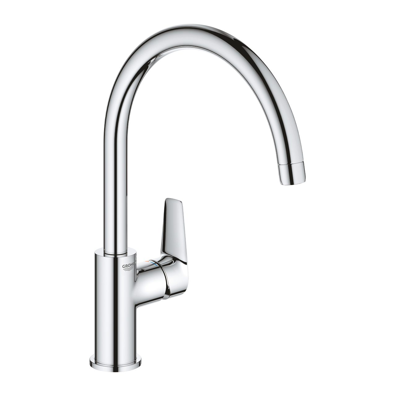 Grohe QuickFix Start Edge Køkkenarmatur med C-formet tud i krom
