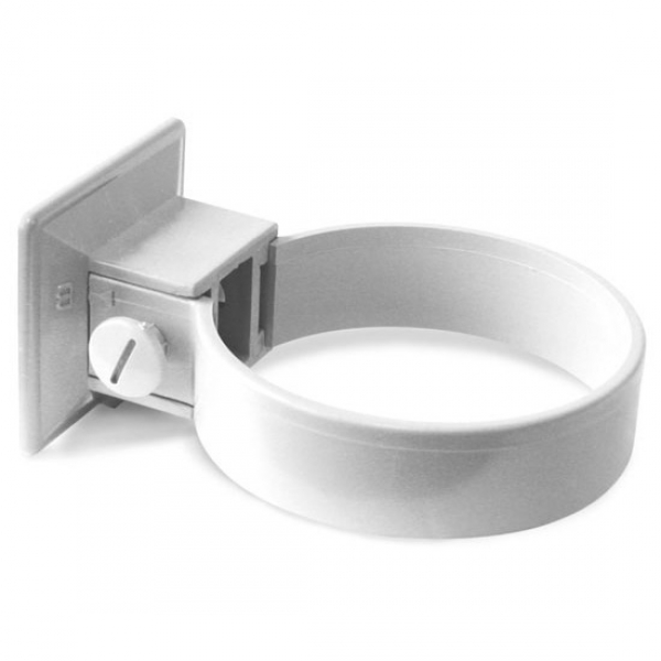 Plastmo plastrørholder 90 mm i hvid - 2 stk