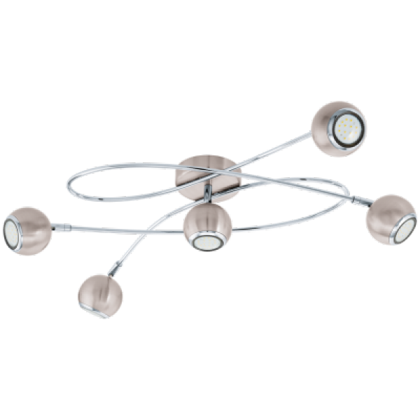 Eglo Locanda loft LED i børstet stål/krom - 94251