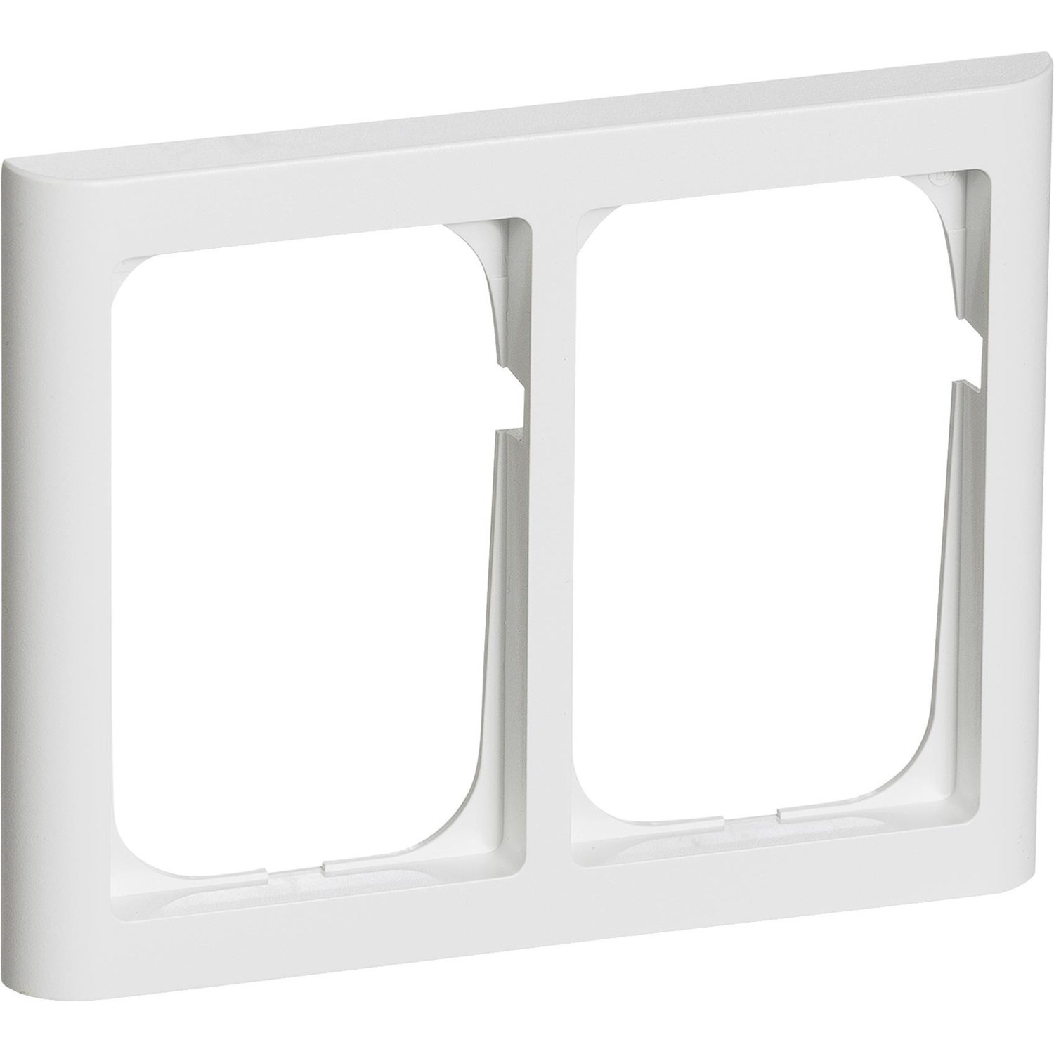 LK FUGA Softline 63 ramme 2x1 1/2 modul hvid